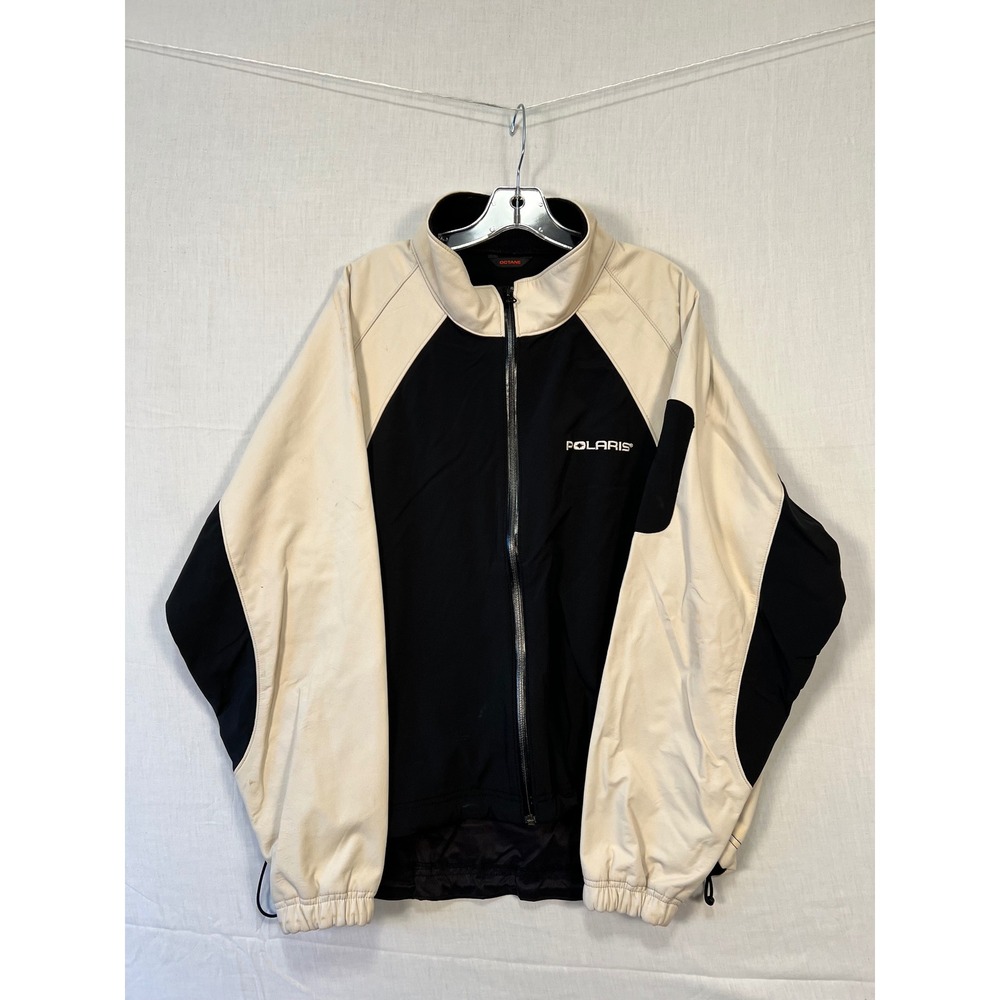 Pure Polaris Octane Technical Windbreaker Jacket Black Cream Mens Large